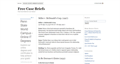 Desktop Screenshot of freecasebriefs.com